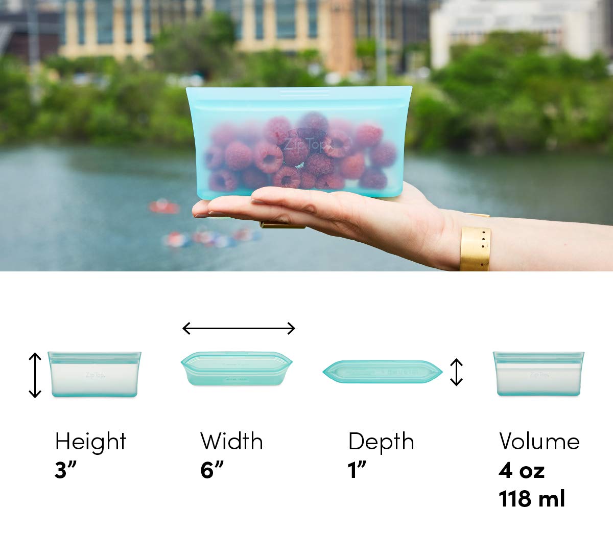 Eco-Friendly Zip Top Reusable Food Storage Bags | Lavender Silicone Snack Bags for Meal Prep | Microwave, Dishwasher & Freezer Safe | Made in USA | Perfect for Lunches, Travel & Leftovers