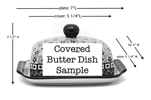 Polish Pottery Butter Dish - Primrose for Kitchen & Dining