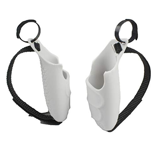 Biwwubik VR Controller Cover - Adjustable Skin Case & Strap Accessories for Oculus Quest 2, Meta Quest 3, HTC Vive - White | Perfect for Gaming, VR Fitness & Immersive Experiences