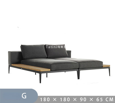 Premium Teak Wood Sofa and Coffee Table Set - 3-Piece Outdoor Patio Furniture for Garden, Poolside & Backyard Relaxation