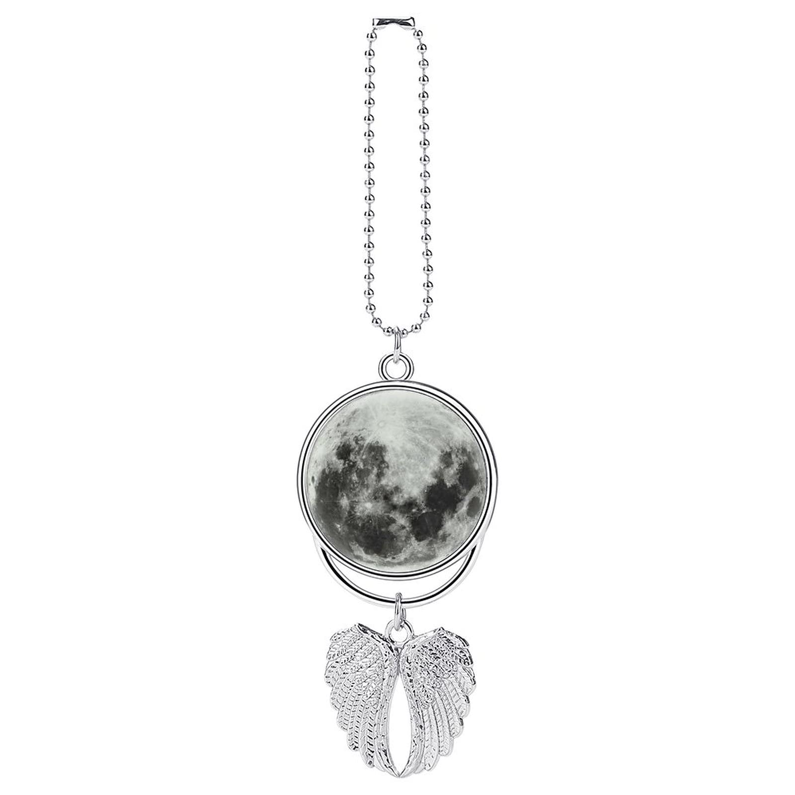 Personalized Car Rearview Mirror Pendant - Custom Double-Sided Photo Engraved Metal Charm for Loved Ones | Perfect Gift for Birthdays, Anniversaries & Car Decor