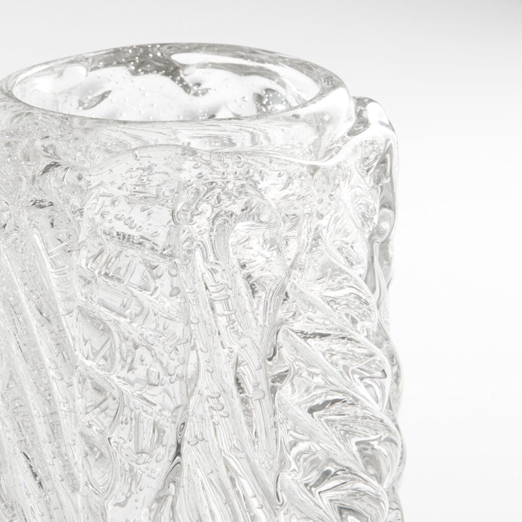 Cyan Design 11490 Clear Glass Vase - Small Modern Home Decor for Flowers, Centerpiece, Wedding & Tabletop Display
