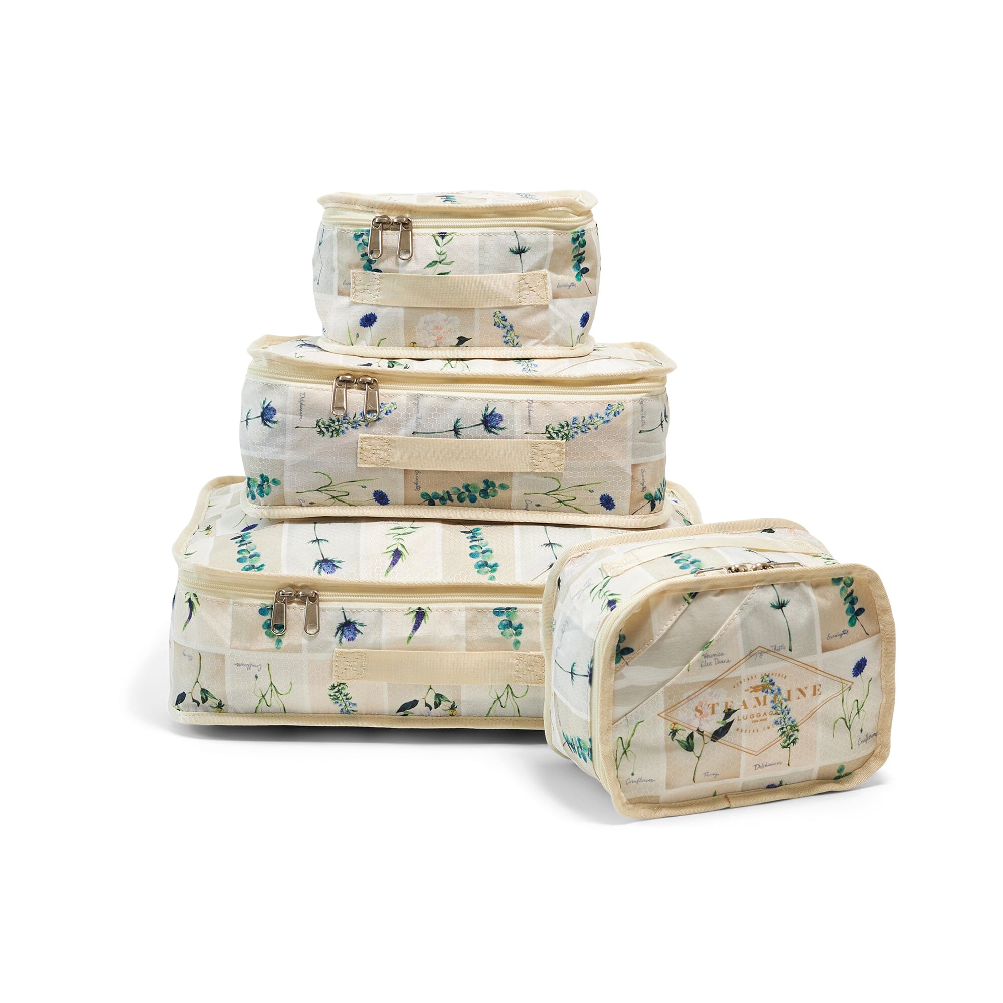 Premium Illustrator Blue Packing Cube Set - 3-Piece Travel Organizer for Luggage & Suitcases | Perfect for Business Trips, Vacations & Weekend Getaways