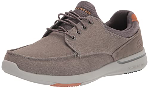 Skechers Men's Relaxed Fit Boat Shoes - Comfortable Slip-On Casual Shoes for Walking & Travel | Water-Friendly Design for Beach & Outdoor Activities