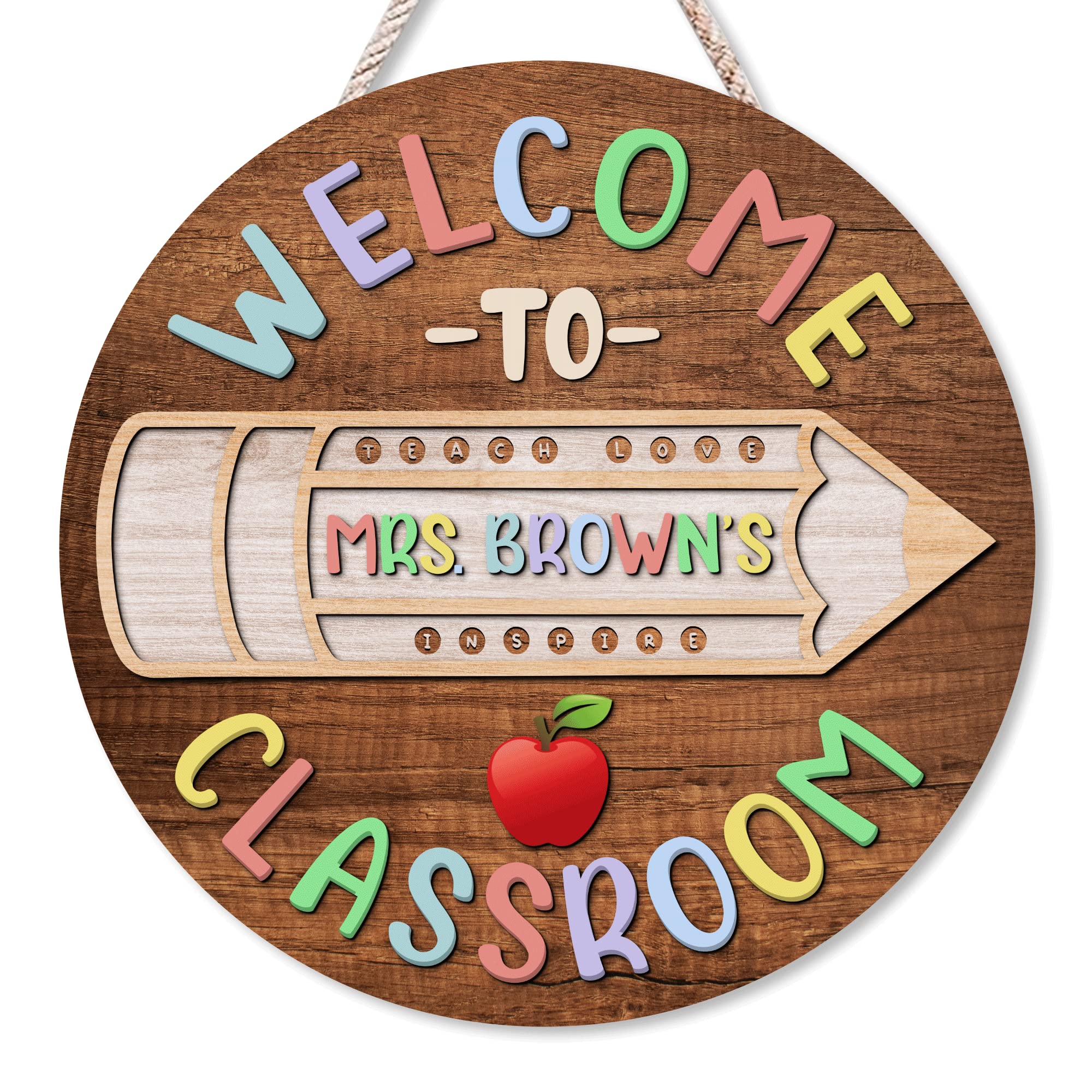 Personalized Teacher Door Signs - Custom Classroom Decor for Back to School