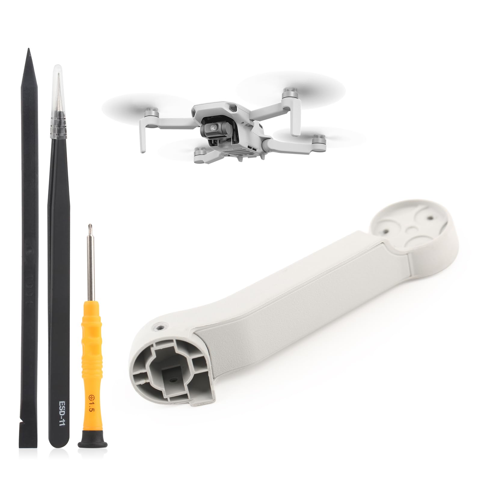 DJI Mini 2/Mini/Mini SE Replacement Arm Cover - Motorless Front Right Repair Part for Drone Accessories | Perfect for DIY Fixes & Crash Damage Protection