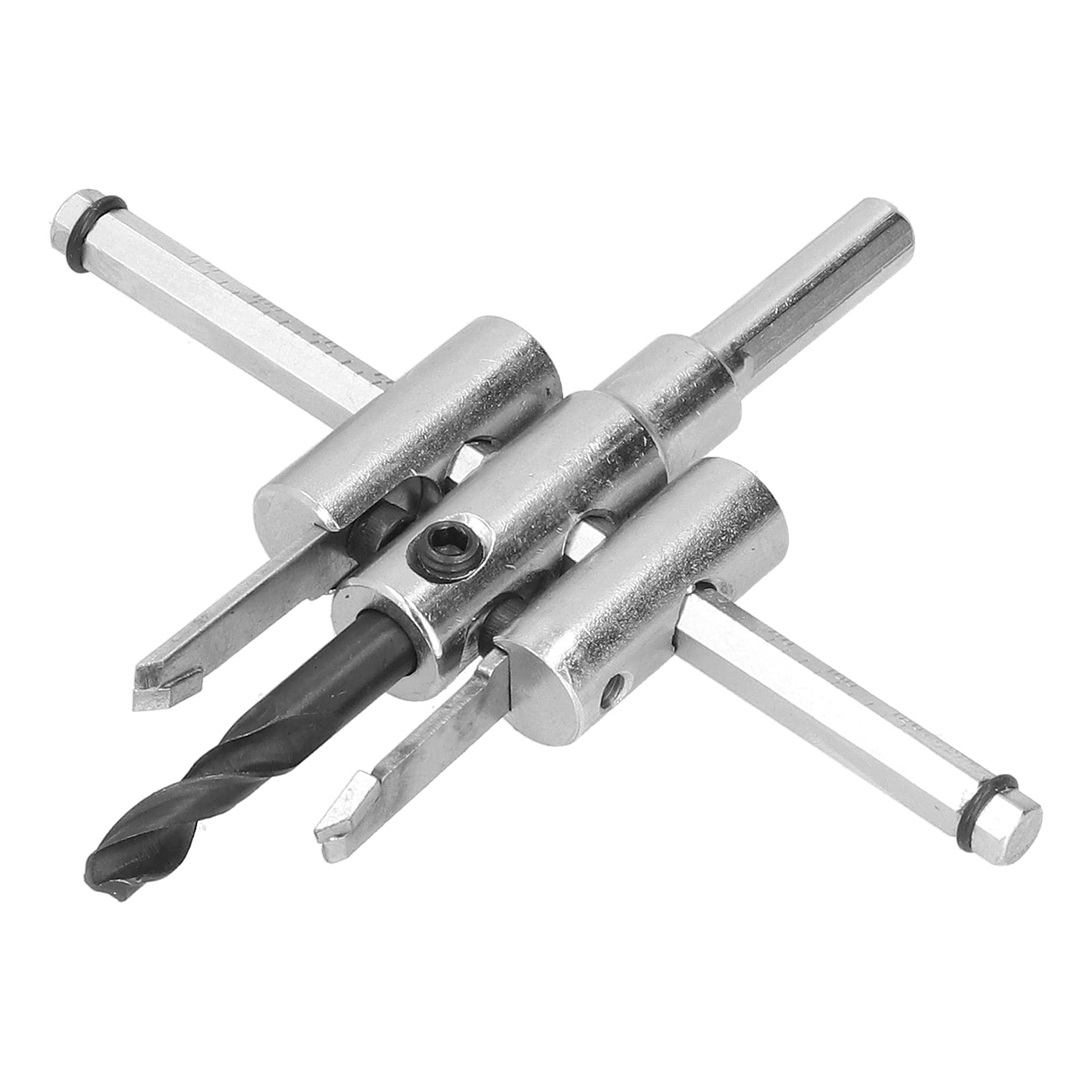 Adjustable Circle Hole Cutter Kit (40-120mm) - Wood Drill Bit Saw for Woodworking, DIY Projects - Perfect for Cutting Perfect Holes in Wood, Plastic & Drywall for Furniture Making, Home Renovation & Crafting
