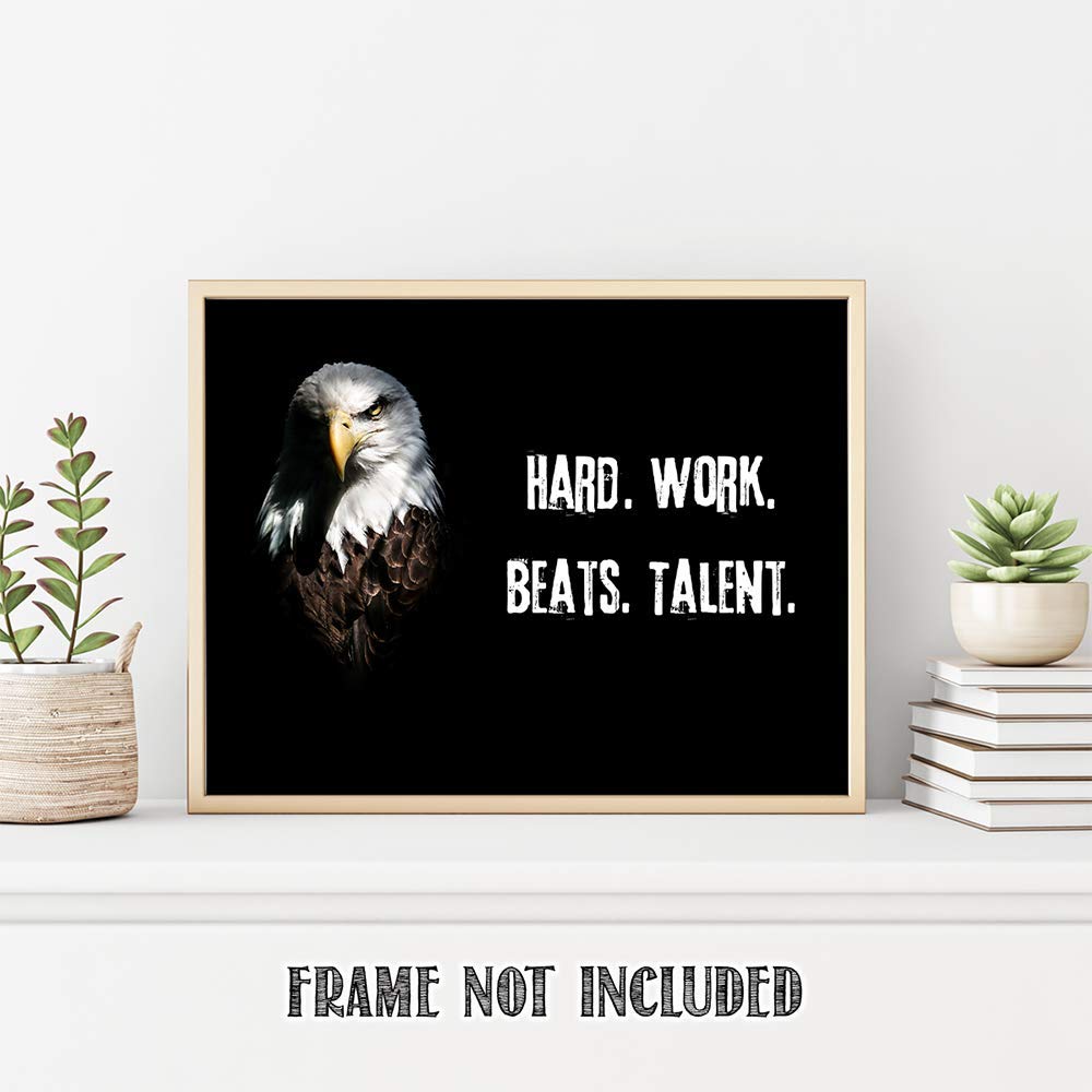 TJ Originals - Buddhist Inspirational Wall Art Print 'Do Not Dwell in the Past' | 11x14 Unframed Spiritual Decor for Home & Office | Zen Meditation Room Decor | Printed in USA (American Eagle) | Perfect for Living Room, Bedroom & Yoga Studio