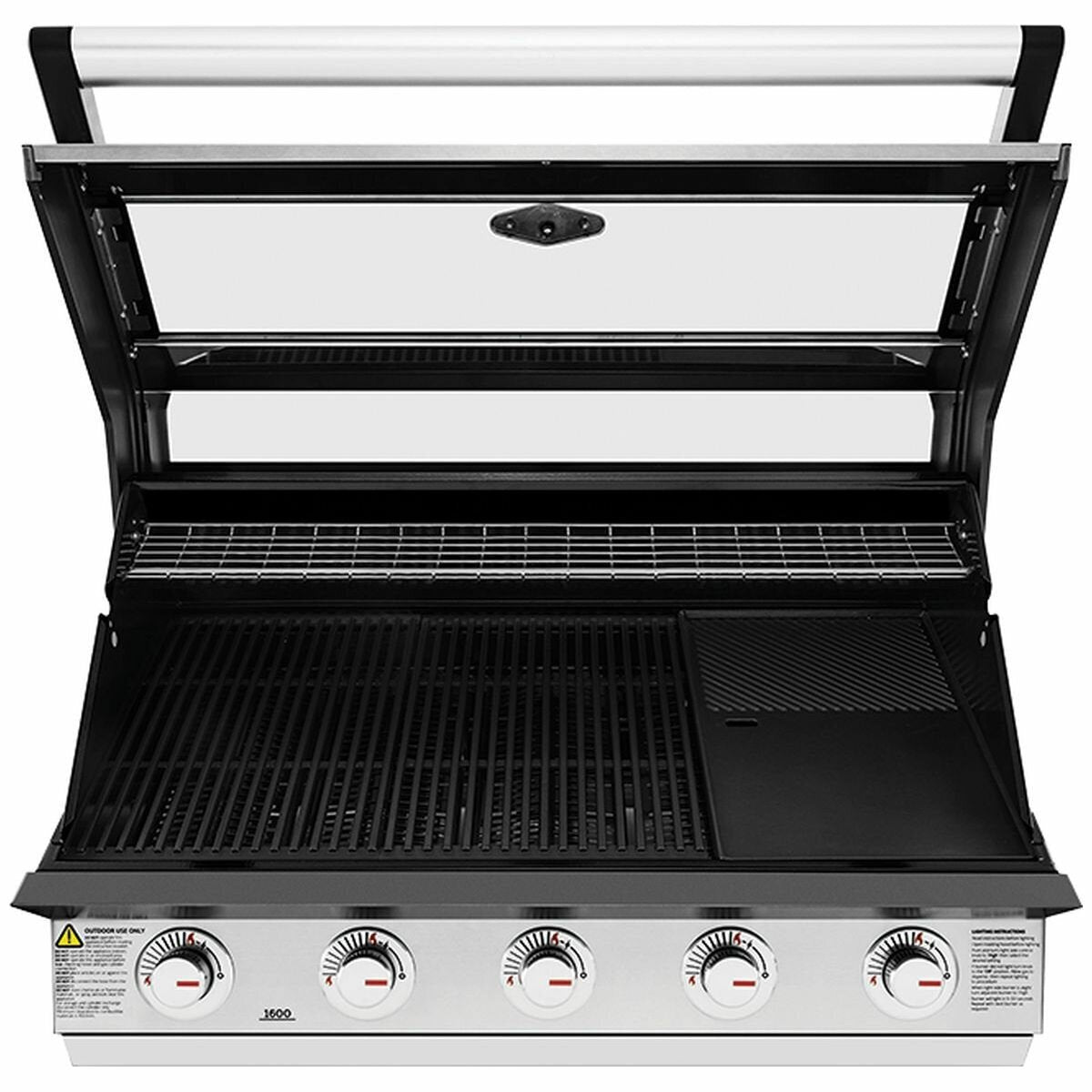 Beefeater 1600 Series SS 5 Burner Built-In BBQ Grill BBG1650SA - Premium Stainless Steel Gas Grill for Outdoor Cooking & Backyard Entertaining