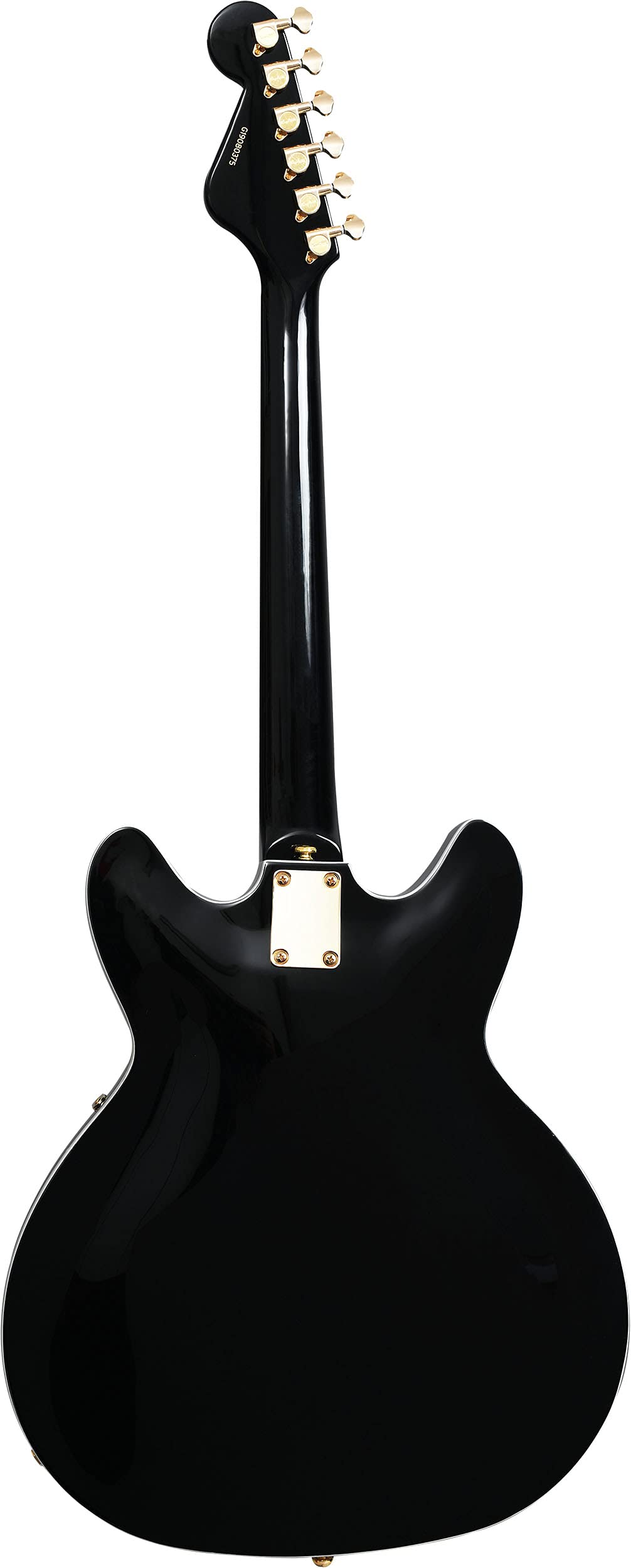 Hagstrom VIK67-G-BLK 6-String Hollow Body Electric Guitar for Right-Handed Players - Premium Black Finish | Perfect for Jazz, Blues & Rock Performances