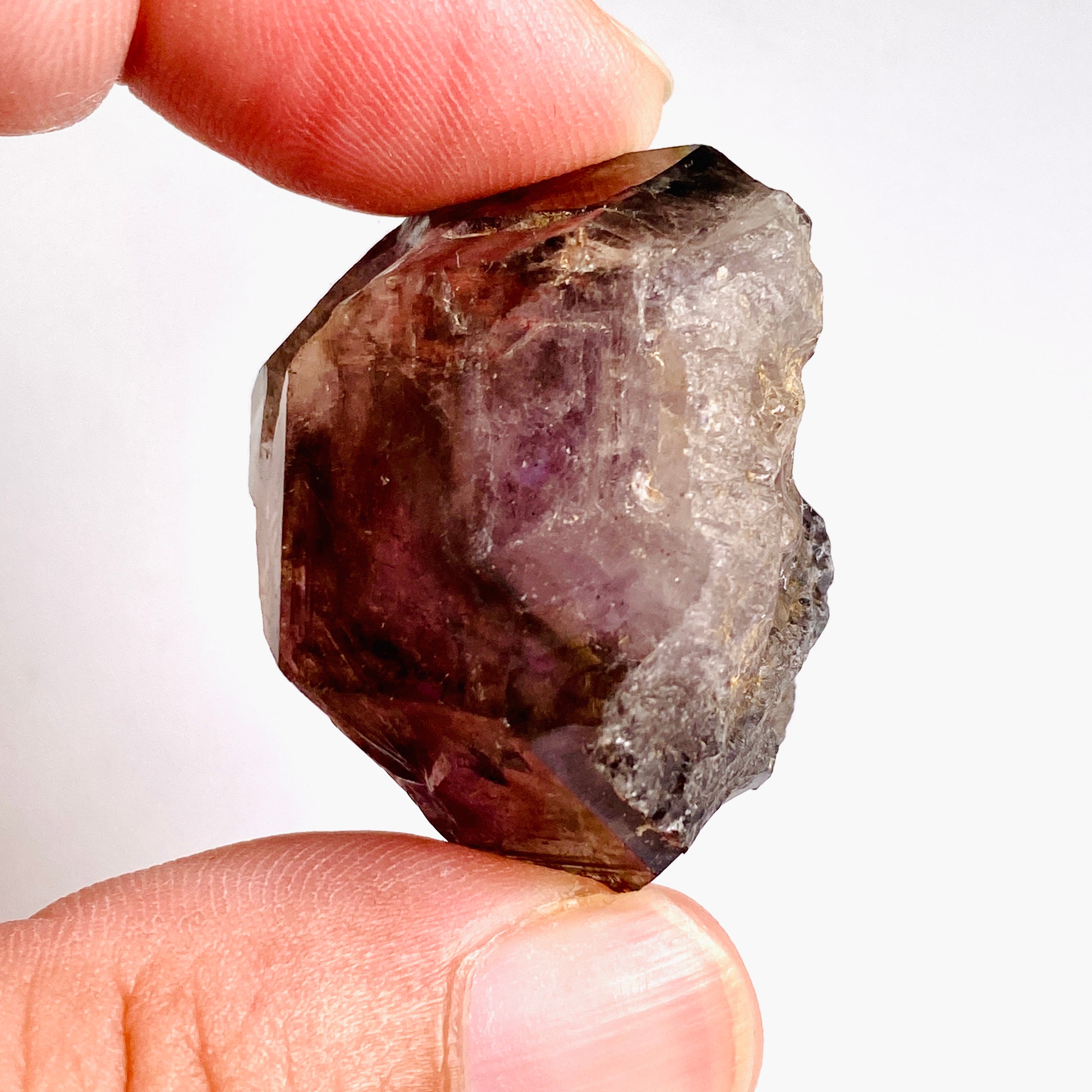 Natural Smokey Amethyst Crystal with Inclusions - Similar to Super Seven & Brandberg (CR3736) - Perfect for Meditation, Healing & Jewelry Making