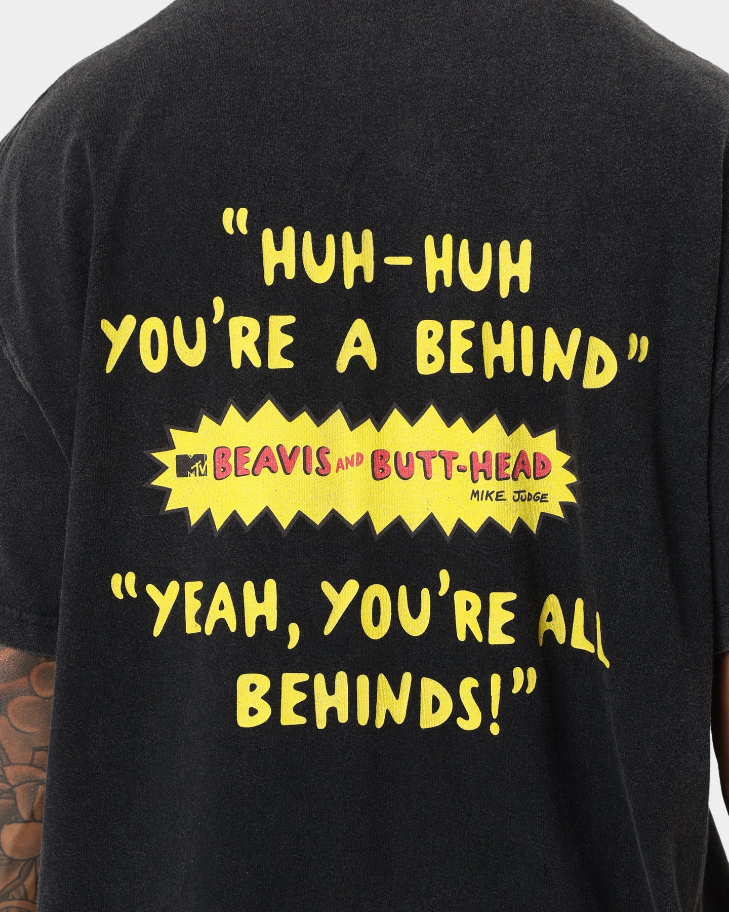 Vintage Beavis & Butthead Graphic T-Shirt - Black Retro Cartoon Tee for Men & Women - Perfect for Casual Wear, Parties, and 90s Nostalgia Fans