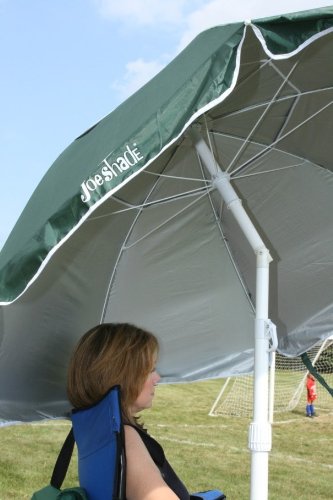 JoeShade Portable Sun Shade - UPF 50+ Sports Umbrella for Outdoor Activities, Beach, Golf, Camping - Lightweight & Windproof (Red) - Perfect for Picnics, Sports Events and Travel