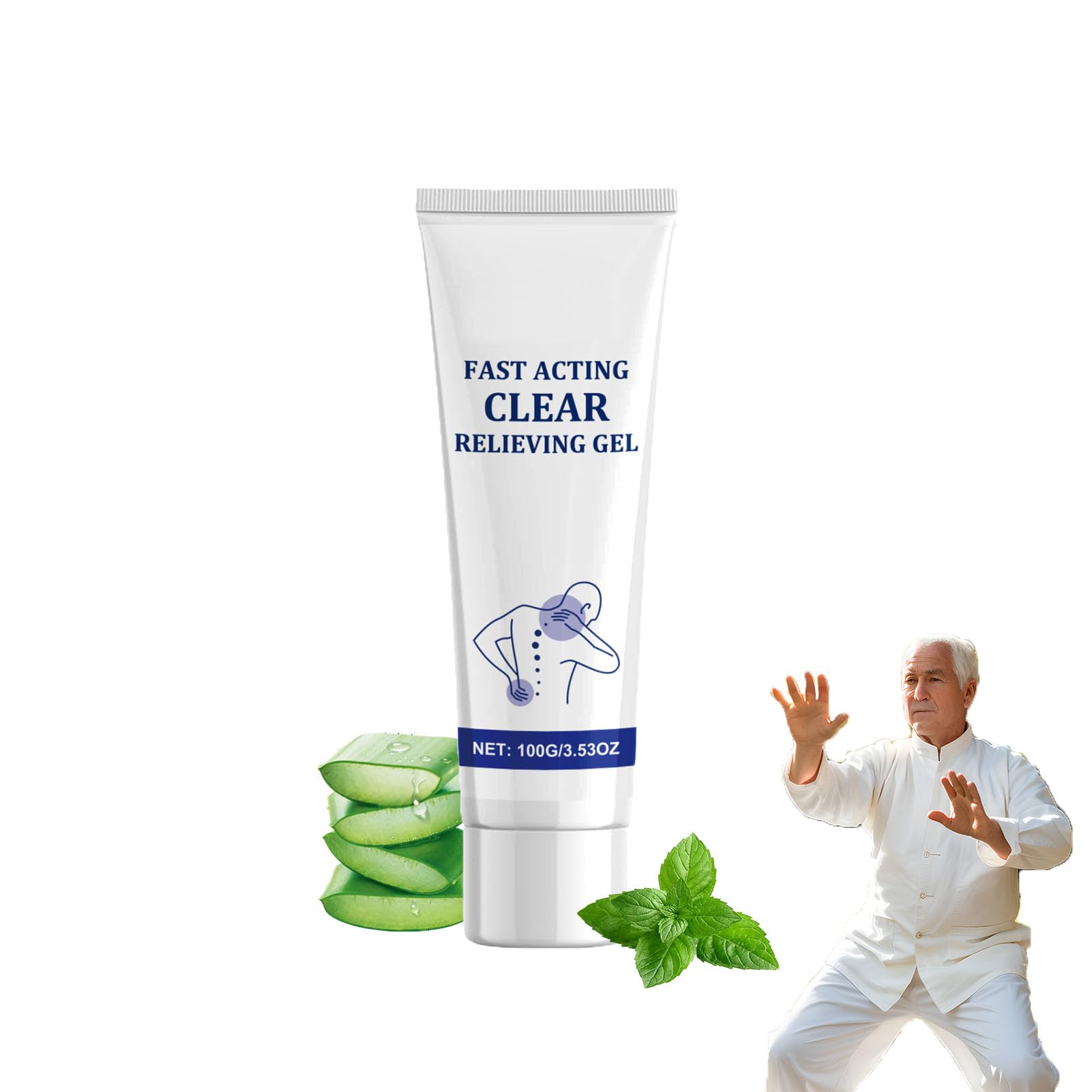 Cooling Muscle Relief Gel for Athletes - Soothing Sports Recovery Lotion with Menthol for Sore Muscles & Joint Pain - Post-Workout, Yoga & Fitness Recovery Gel for Men & Women