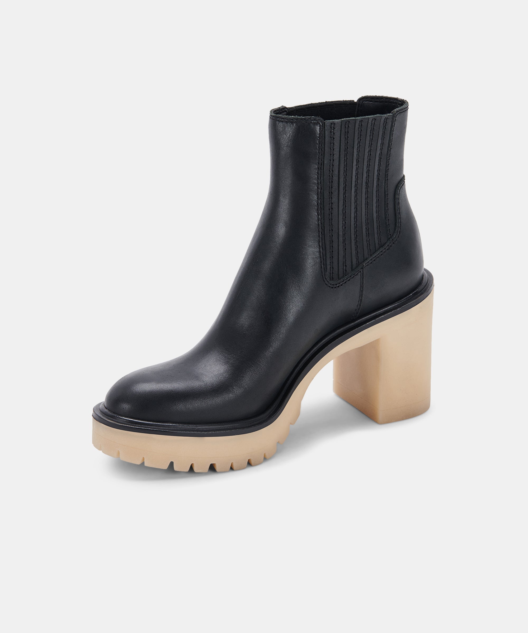 **Re:vita CASTER H2O Black Leather Booties for Women - Waterproof & Stylish Ankle Boots for Outdoor Adventures, Rainy Days & Casual Wear**