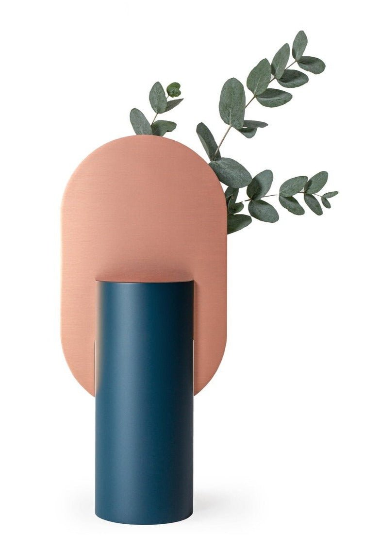 Noom Genke Vase CS2 - Modern Ceramic Flower Vase for Home Decor, Wedding Centerpieces & Office Desk Decorations