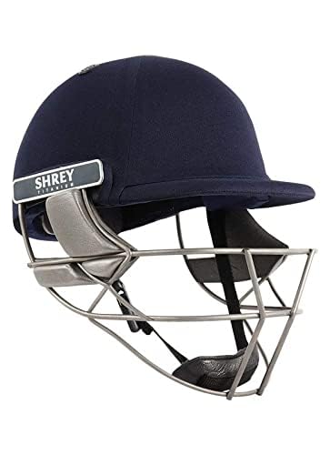 Shrey Pro Guard Air Titanium Cricket Helmet for Men - Lightweight Protective Headgear with Ventilation & Mesh Storage Bag - Perfect for Cricket Matches, Training & Outdoor Sports