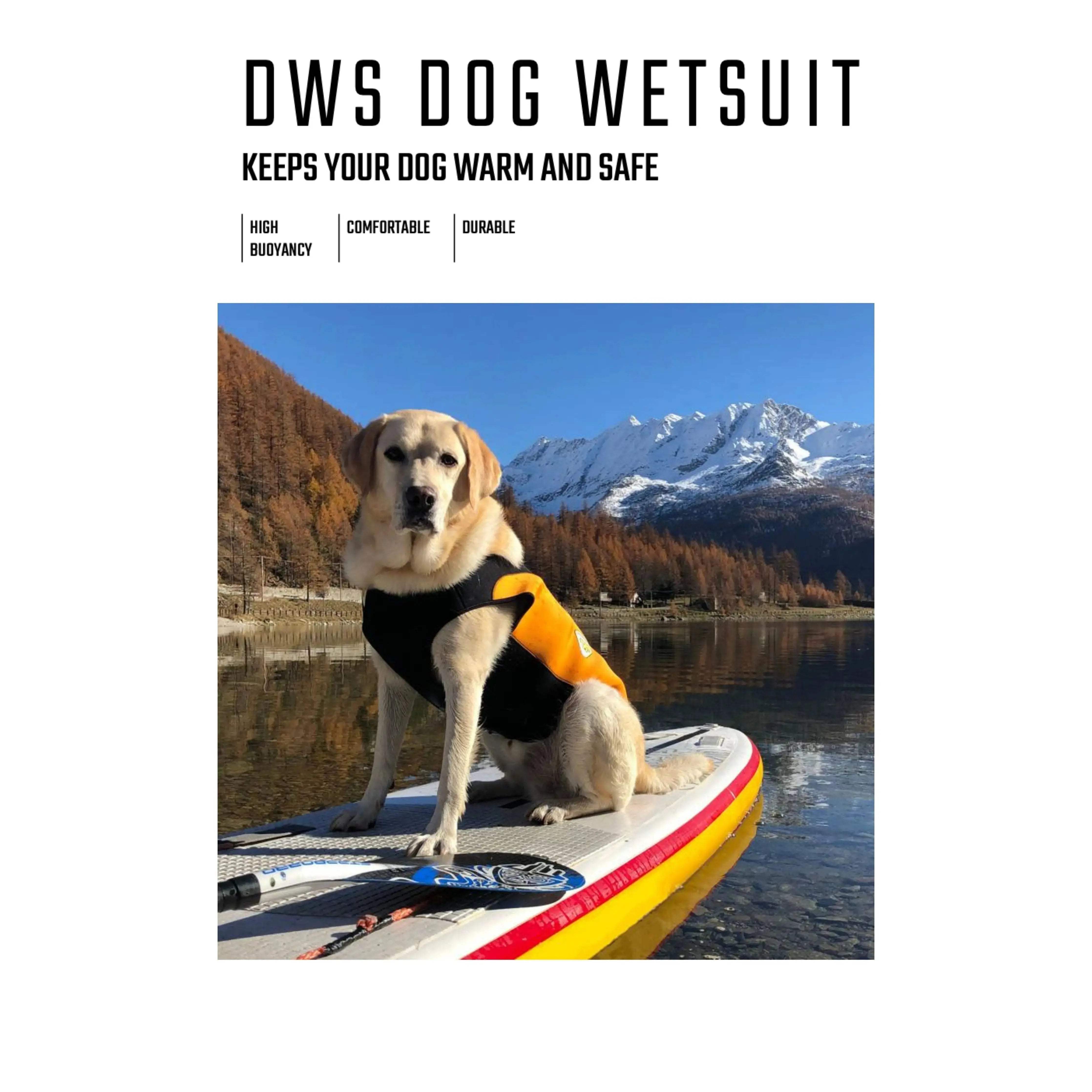 Cressi Dog Wetsuit for Large Breeds - Waterproof & Durable Neoprene Suit for Swimming, Surfing & Outdoor Water Activities