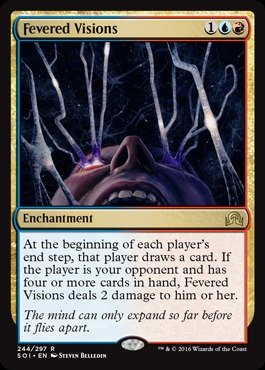 Magic The Gathering - Fevered Visions (244/297) - Shadows Over Innistrad Booster Pack | Rare MTG Card for Collectors & Deck Builders | Perfect for Commander & Standard Play