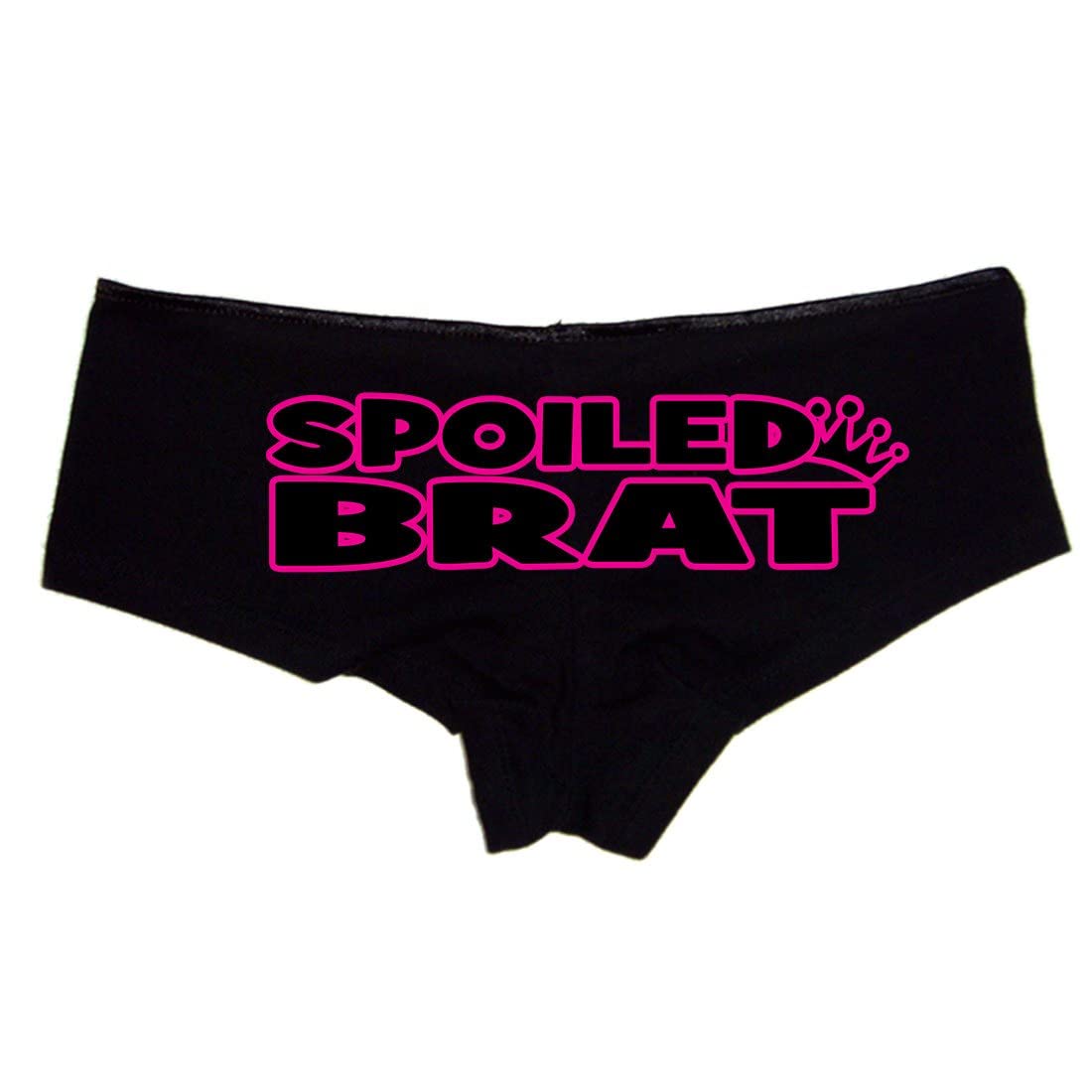 Spoiled Brat Booty Shorts for Women - Premium Cotton Sexy Panties - Naughty Lingerie Gift for Wife - Perfect for Valentine's Day & Romantic Nights