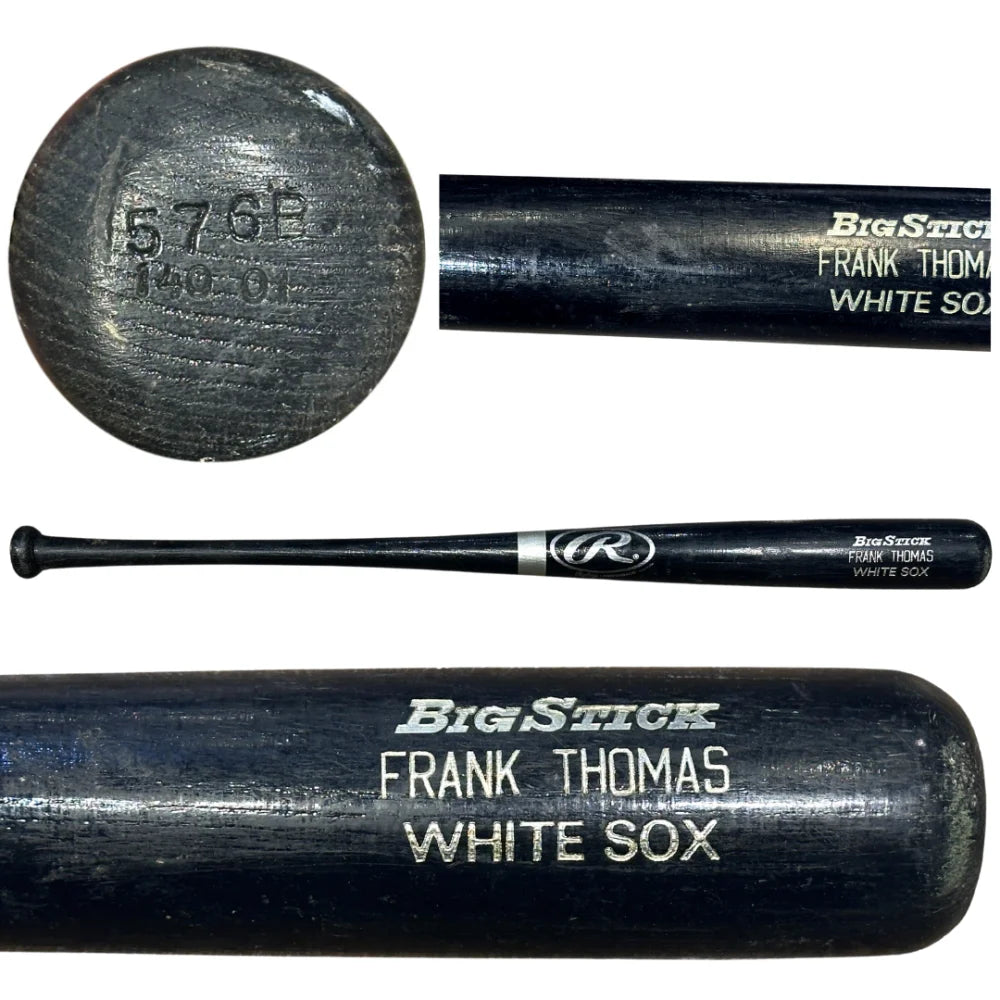 Frank Thomas Game Used 2001 Rawlings Baseball Bat - PSA/DNA Certified Grade 9 - Chicago White Sox Memorabilia - Perfect for Sports Collectors and Baseball Fans Display