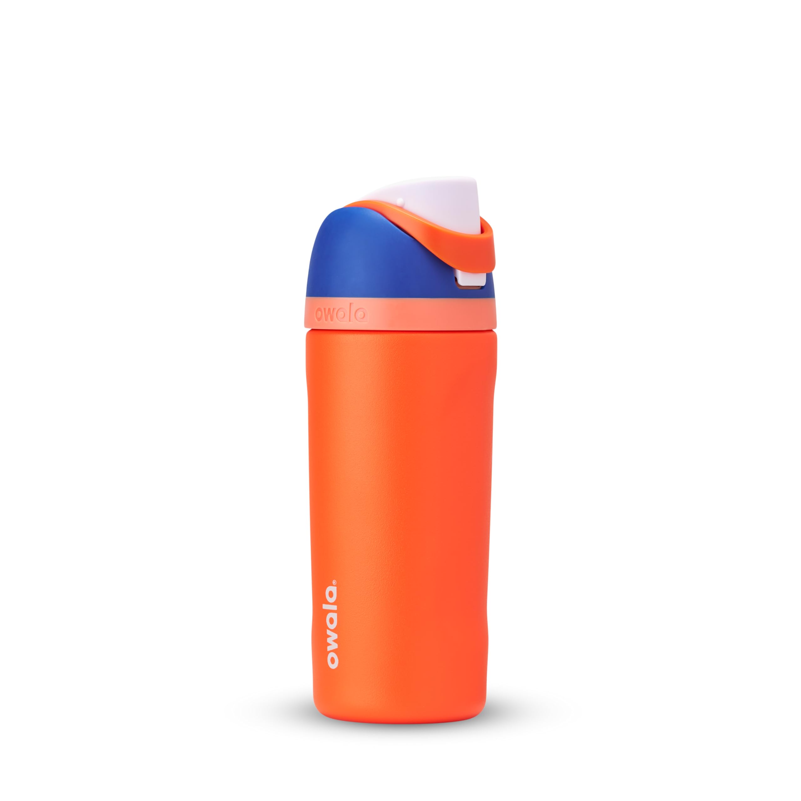 Owala Kids FreeSip Insulated Stainless Steel Water Bottle with Straw - 16oz BPA-Free Leak Proof Water Bottle for Boys & Girls - Perfect for School, Sports, Travel & Outdoor Activities - Blue Citrus