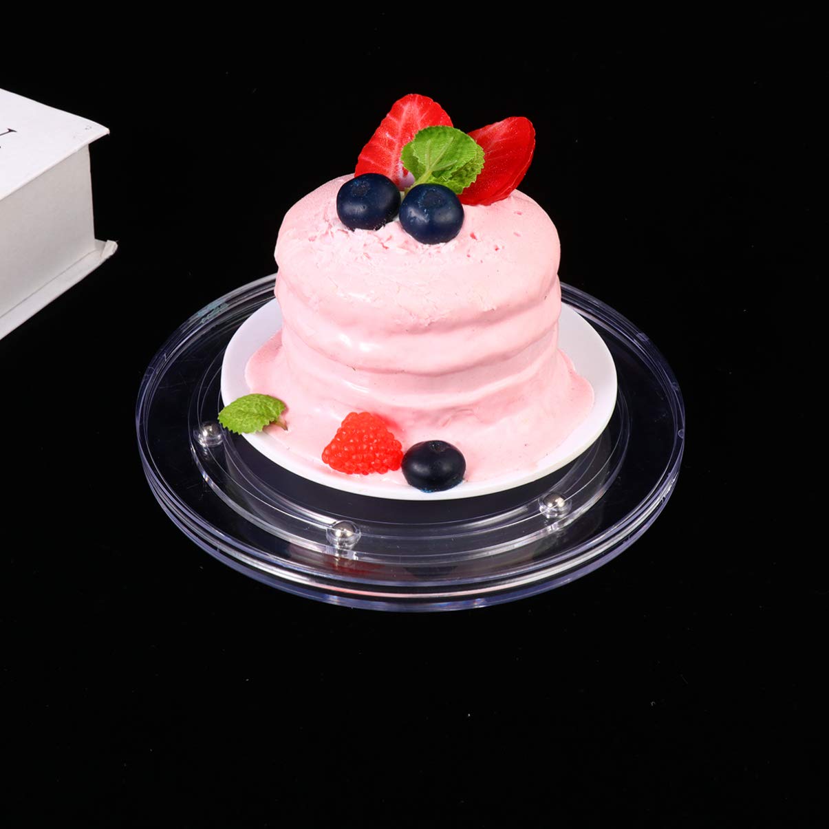 DOITOOL 7-Inch Acrylic Cake Turntable - Revolving Cake Stand for Baking, Decorating & Pastry Making - Durable Rotating Cake Decorating Stand for Home Bakers & Professional Chefs (Perfect for Birthday Cakes, Wedding Cakes & Dessert Presentation)
