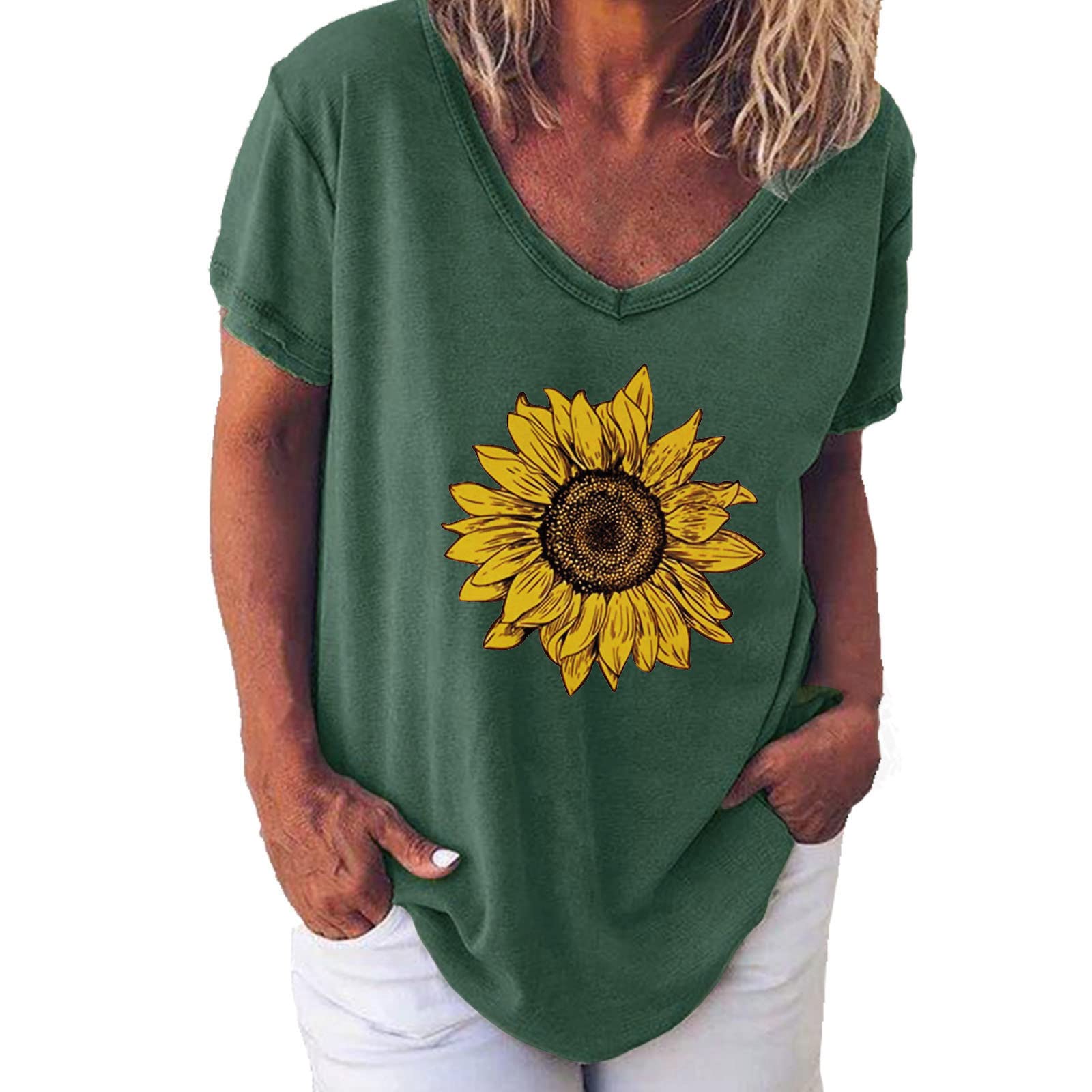 Women's Summer Tops - Stylish Short Sleeve Printed Blouses & Casual Loose Tees for Dressy or Everyday Wear | Perfect for Work, Vacation & Outdoor Activities
