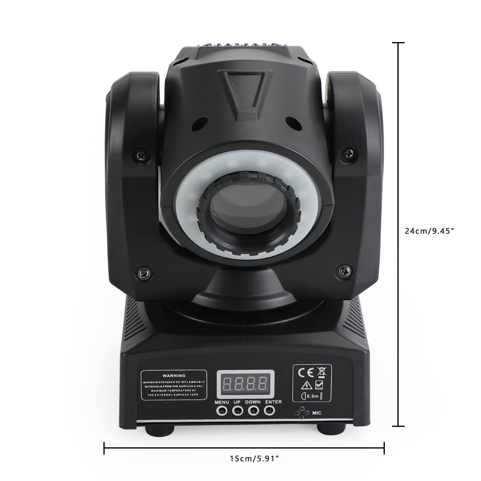 Professional 100W LED Moving Head Light with DMX512, RGBW & GOBO Effects - Perfect for DJ Disco, Stage Shows, and Nightclub Lighting Performances