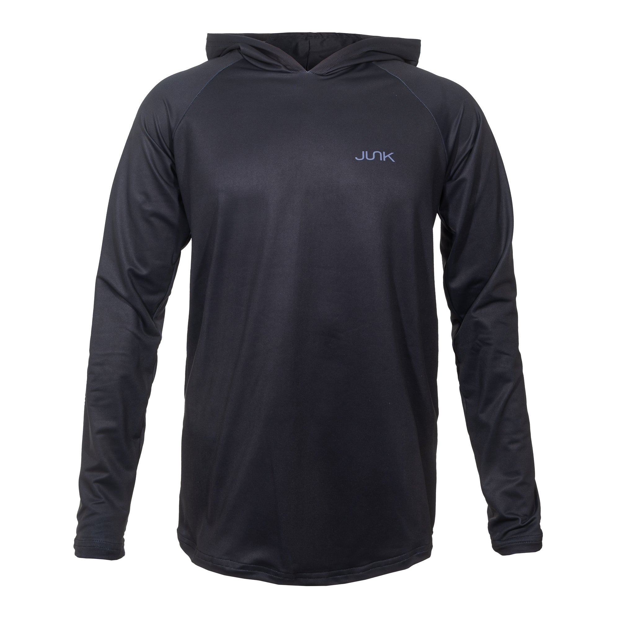JUNK Dark Charcoal Performance Hoodie - Moisture Wicking Athletic Pullover for Men & Women | Gym Workout, Running, Outdoor Activities