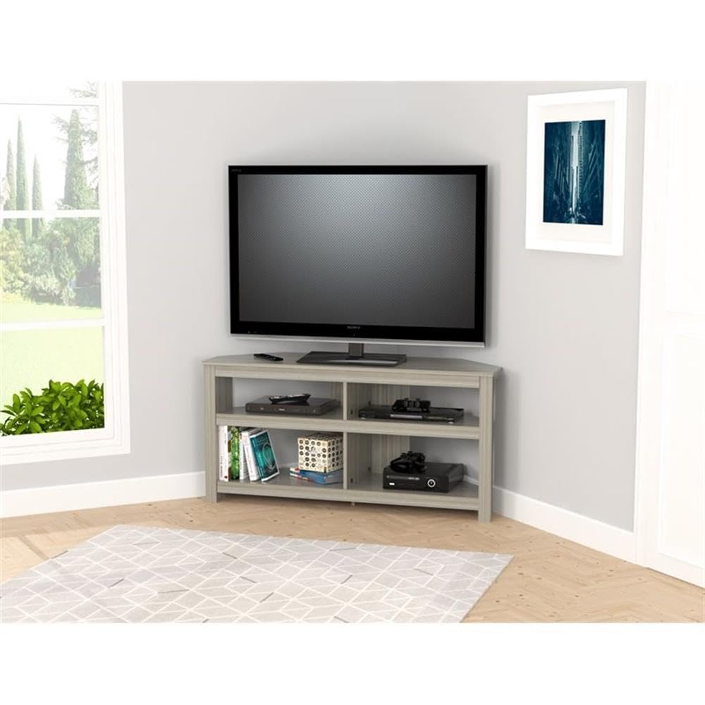 Inval MTV-17019 Corner TV Stand for Flat Screen TVs Up to 60