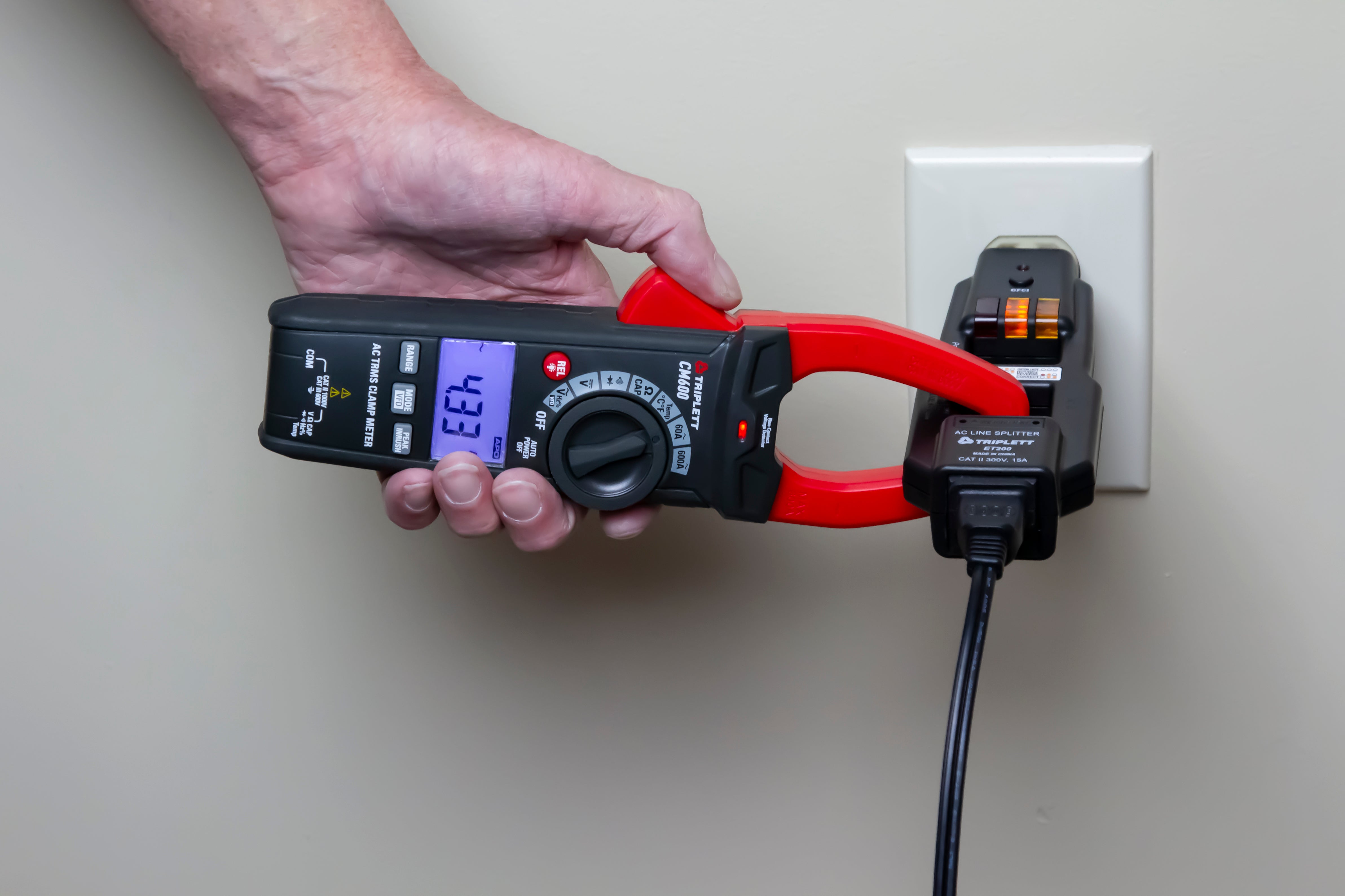 600A True RMS AC Clamp Meter (CM600) - Professional Electrical Tester for HVAC, Industrial & Home Use