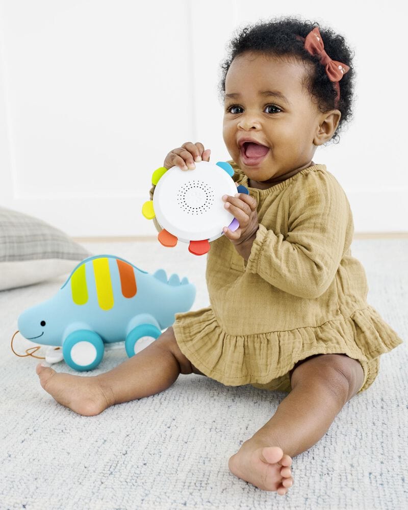 Skip Hop Explore & More Shakin Stegasaurus - 2-in-1 Musical Baby Toy with Lights & Sounds for Toddlers - Perfect for Playtime, Learning & Sensory Development