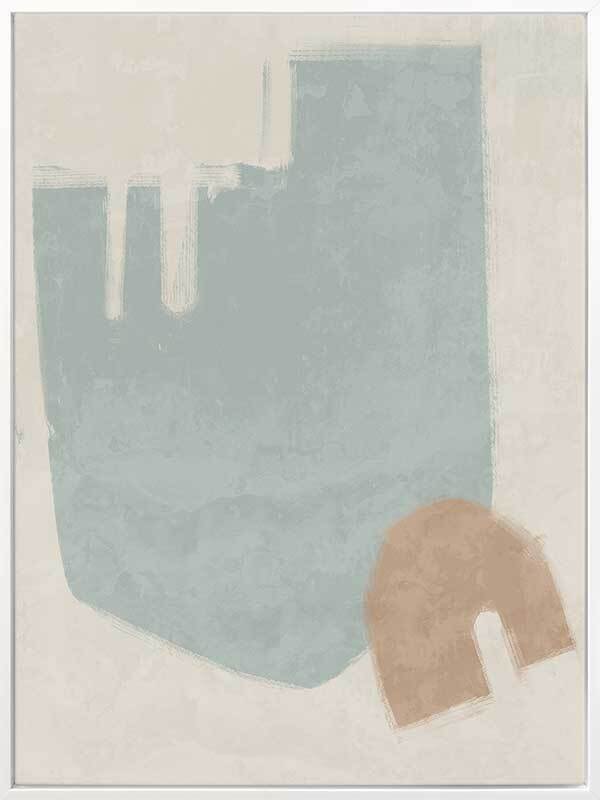 Blasé Light Blue Canvas Art Print - Modern Wall Decor for Living Room, Bedroom & Office - Perfect for Home & Office Decor
