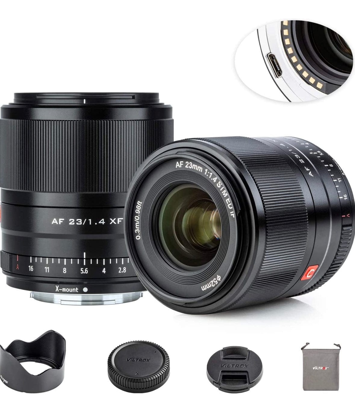 Viltrox APS-C AF 23mm F1.4 STM Lens for Fujifilm X-Mount Cameras (X-T3, X-T100, X-H1, X-Pro2, X-Pro3) - Perfect for Portrait, Street & Low-Light Photography