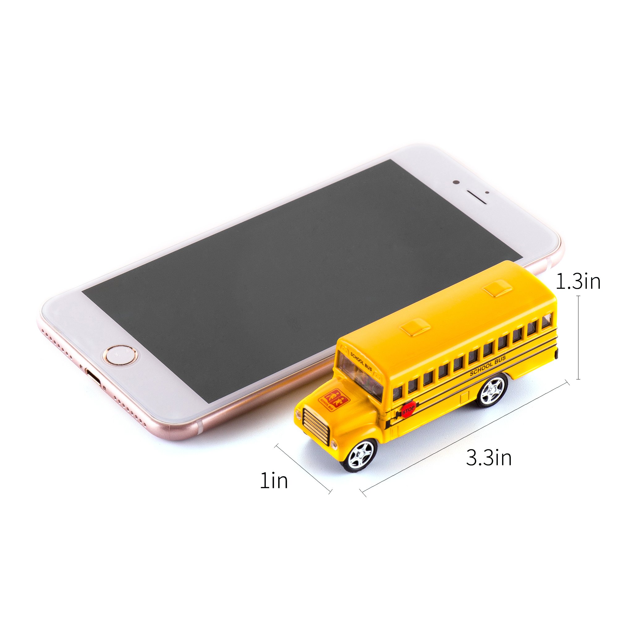 KIDAMI 5-Pack Die-Cast Metal Toy Cars with Openable Doors & Pull Back Action - Official Licensed Vehicle Collection for Kids | Birthday Gifts, Party Favors & Playtime Fun