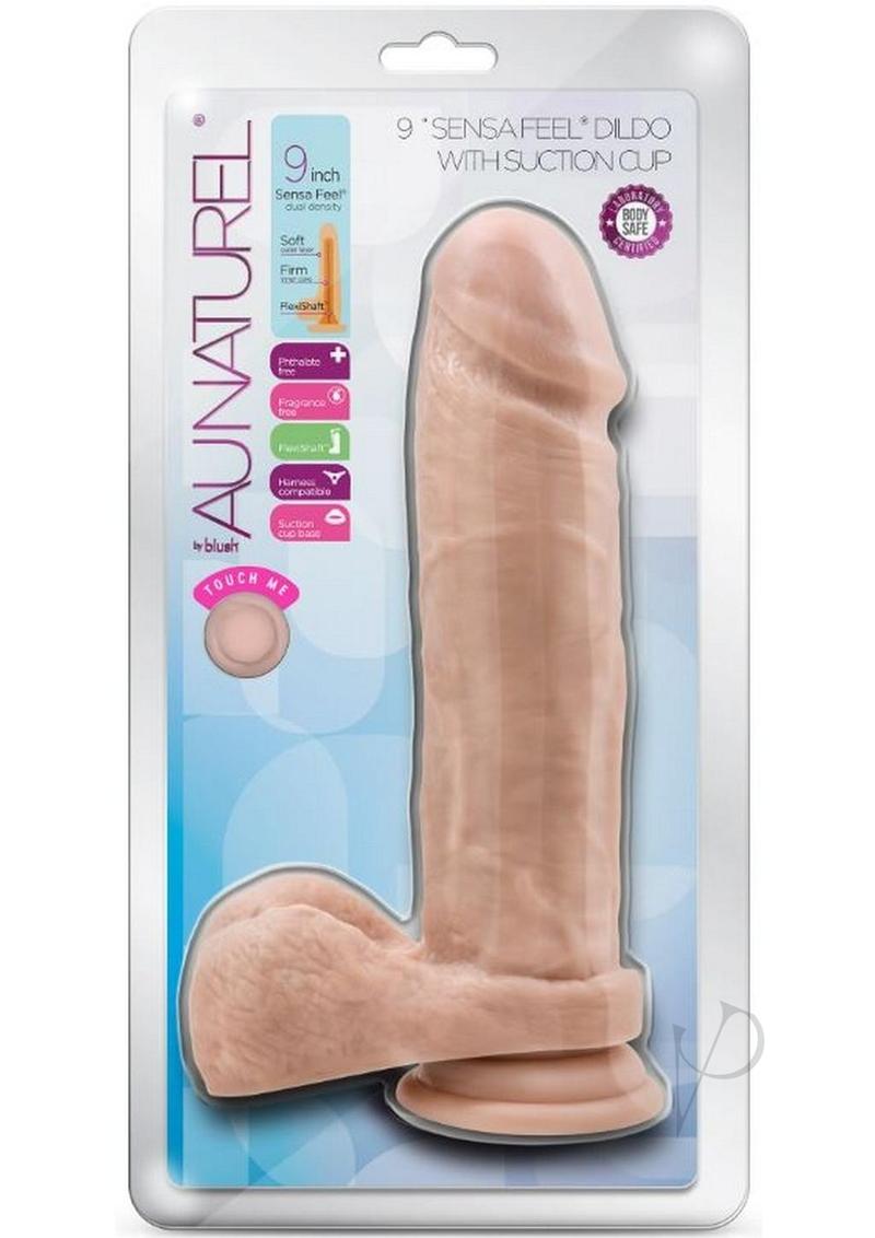 9 Inch Realistic Vanilla Suction Cup Dildo - Lifelike Feel, Strong Suction Base for Hands-Free Play - Perfect for Solo Pleasure, Couples, and BDSM Scenes