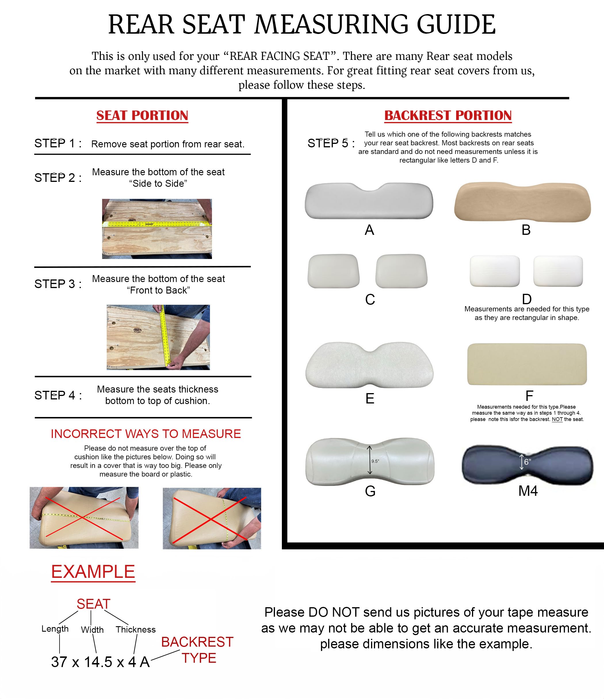 Club Car Pre 2000 Staple-On Golf Cart Seat Cover Set with Matching Rear Facing Cover - 30 Solid Color Options | Custom Handmade Golf Cart Seat Covers by Up To Par Covers | Perfect for Golf Course Rides, Neighborhood Cruising & Outdoor Events