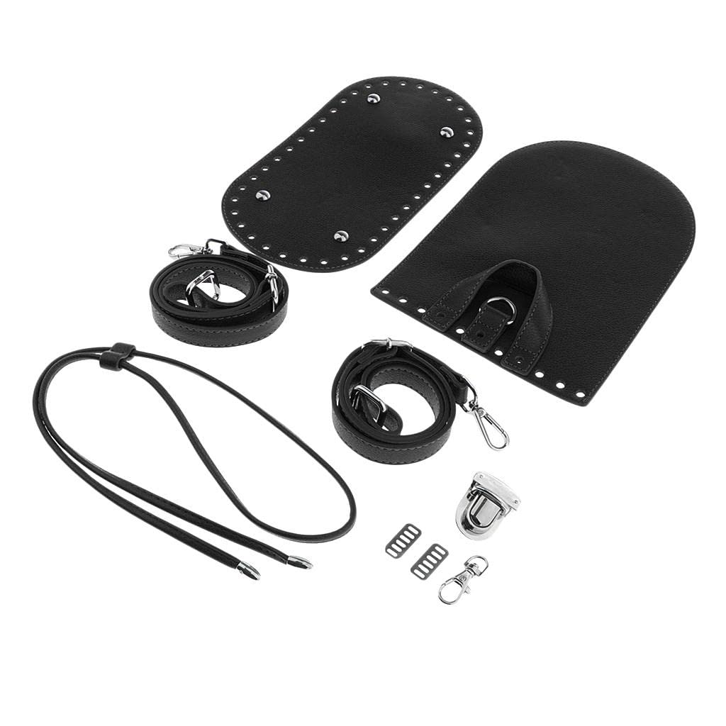 Premium Leather Knit Backpack DIY Craft Kit - Black Leathercraft Supplies for Handmade Bags & Accessories | Perfect for Leatherworking Hobbyists, Gift Making & DIY Fashion Projects