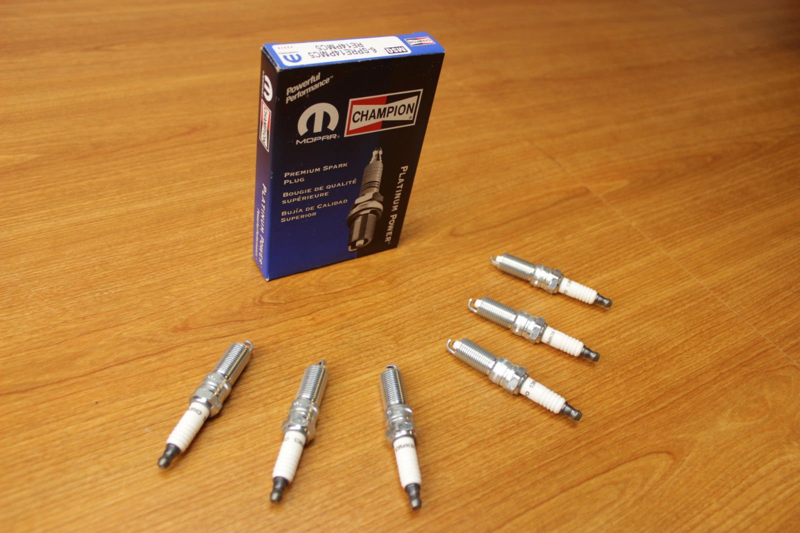 Chrysler 300 Dodge Charger Spark Plugs Set of 6 - Mopar OEM Replacement Parts for Improved Engine Performance | Perfect for Tune-Ups & Maintenance