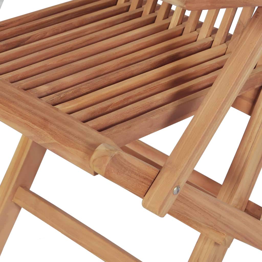 2 Pack Folding Garden Chairs with Armrests - Solid Teak Wood Outdoor Furniture for Patio, Lawn, Backyard, Poolside - Perfect for Relaxing, Sunbathing & Outdoor Dining