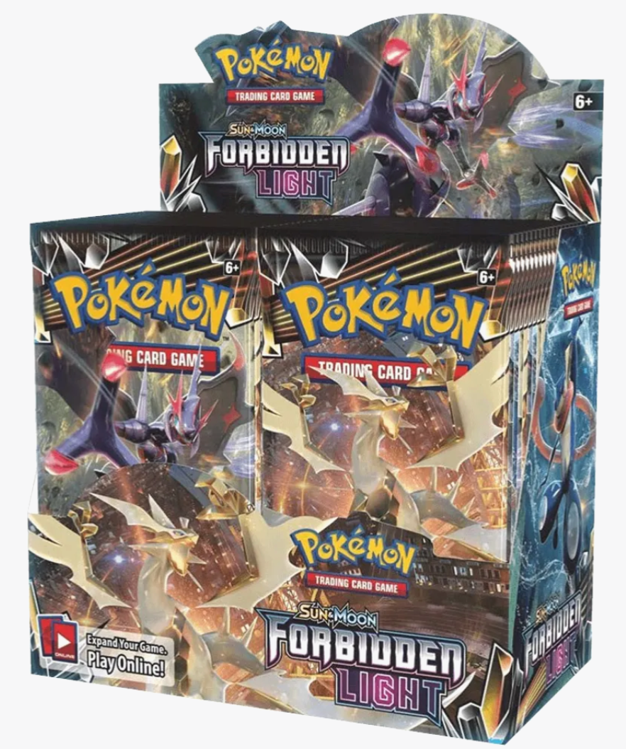 Pokémon Sun & Moon Forbidden Light Booster Box - 36 Packs of Trading Cards for Collectors & Battles - Perfect for Tournaments, Gifts & Game Nights