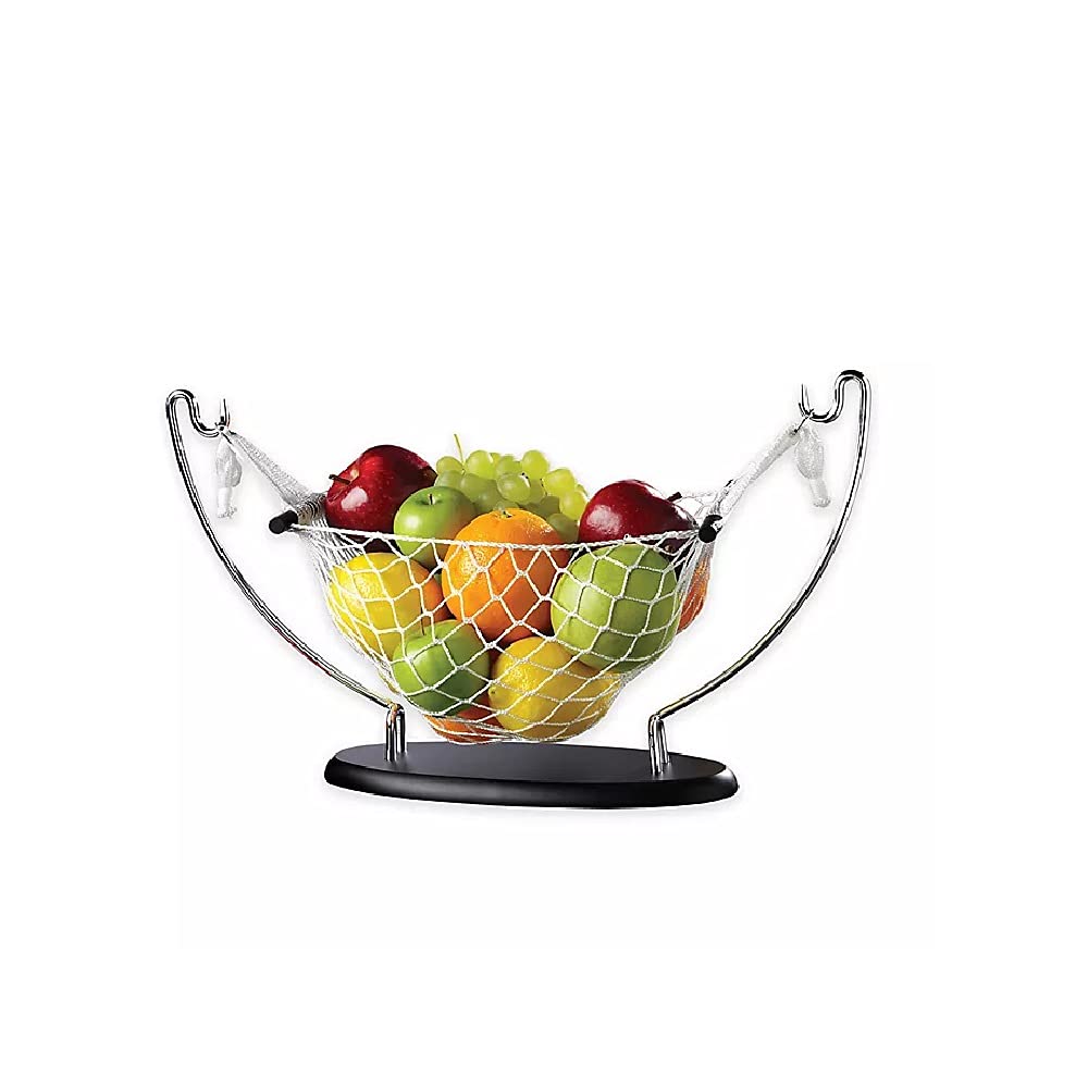Prodyne Bravada Hanging Fruit & Vegetable Storage Basket - Space Saving Kitchen Organizer for Fresh Produce - Perfect for Pantry, Countertop, or RV Use