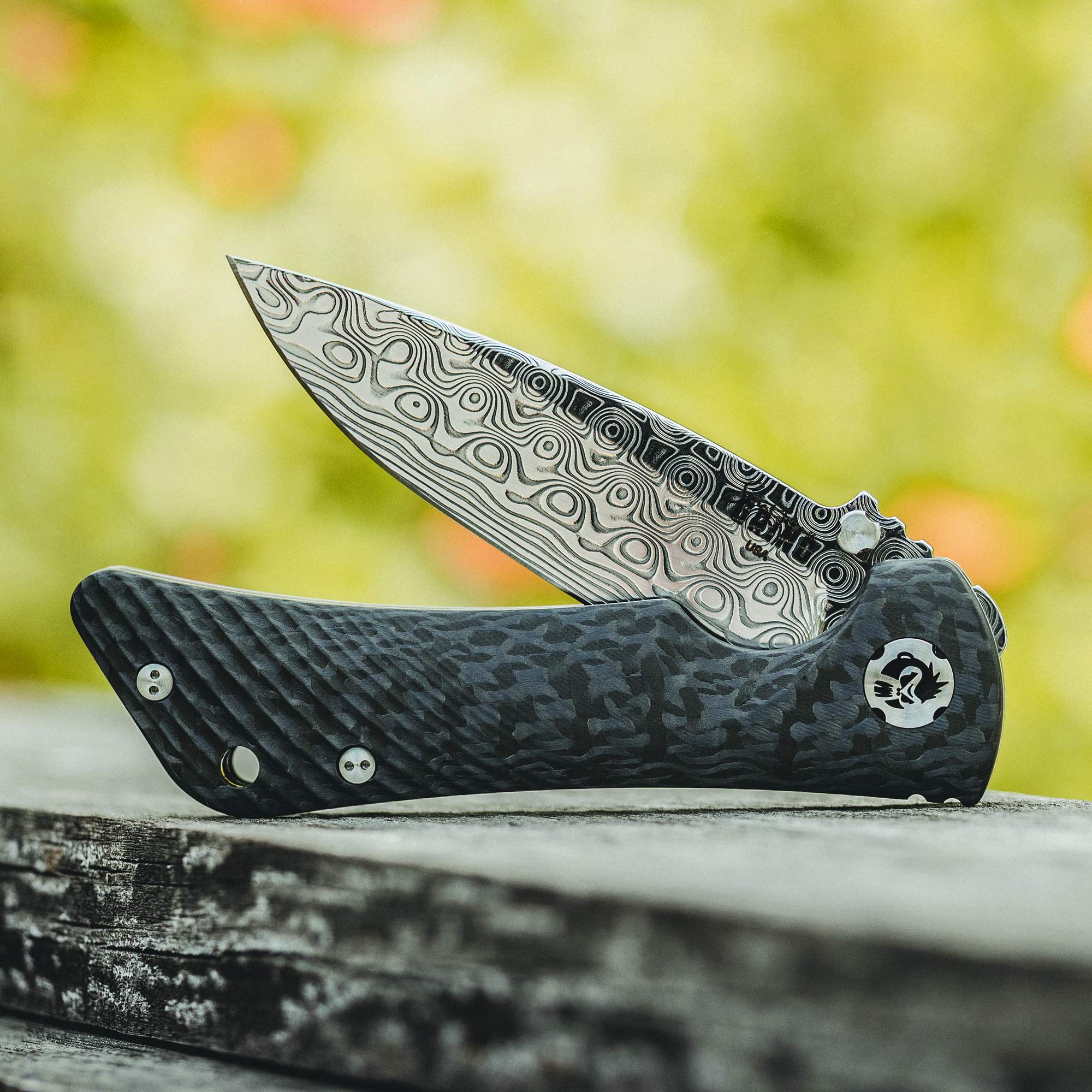 Southern Grind Spider Monkey Drop Point Folding Knife - Carbon Fiber Handle - EDC Pocket Knife for Outdoor, Camping, Hiking & Survival Gear