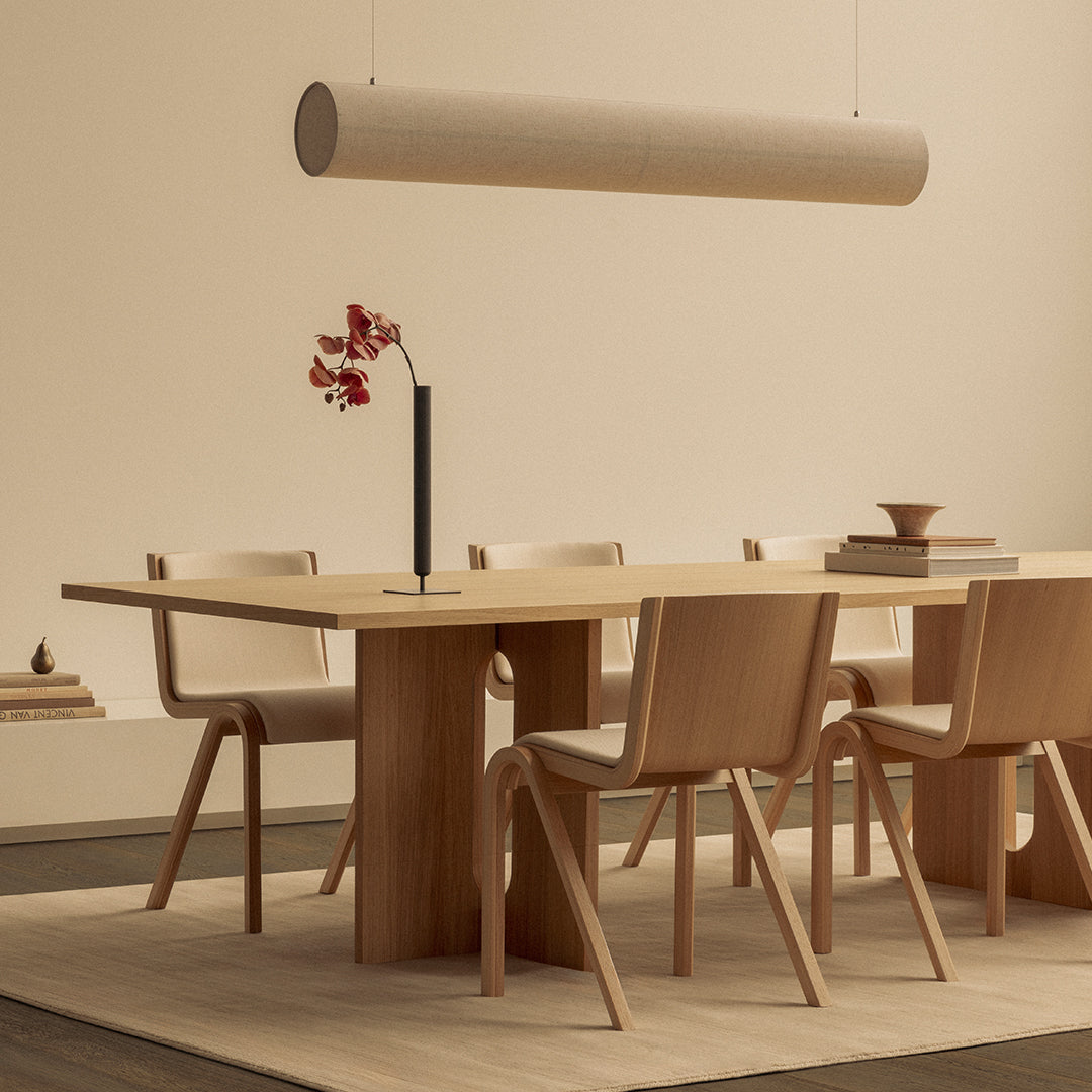 Hashira Linear Pendant Lamp - Modern Minimalist LED Hanging Light Fixture for Kitchen Island, Dining Room & Bedroom Lighting