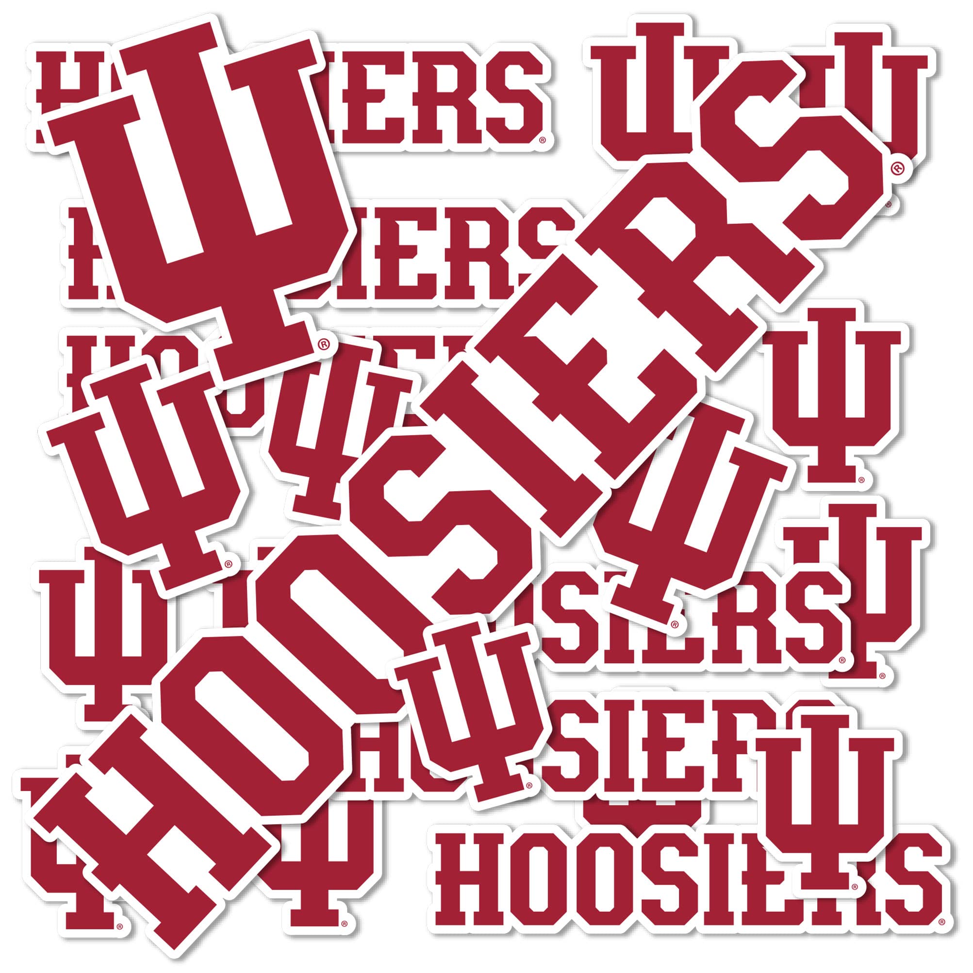 Indiana University Hoosiers Desert Cactus Vinyl Decals - Waterproof Stickers for Laptop, Water Bottle, Car, Scrapbook | Perfect for IU Bloomington Fans & College Dorm Decor