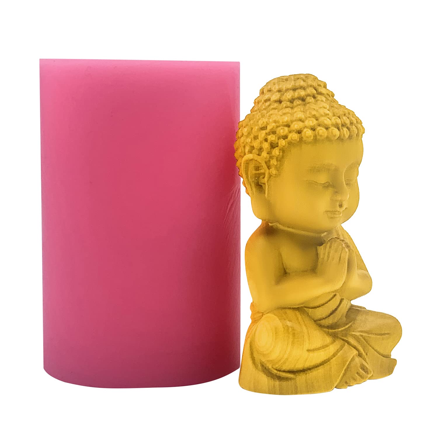 Redxin Buddha Silicone Mold for Soap, Candle, Chocolate & Cake Making - DIY Craft Supplies for Home Decor, Gifts, and Meditation Spaces