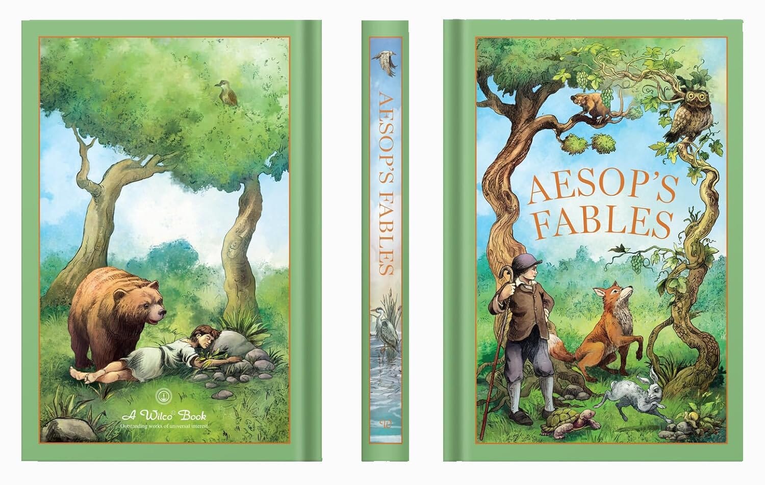 Aesop's Fables Leather Bound Hardcover Book - Classic Moral Stories for Teens & Adults Age 14+ - Perfect for Gift Giving, Home Library & Educational Reading