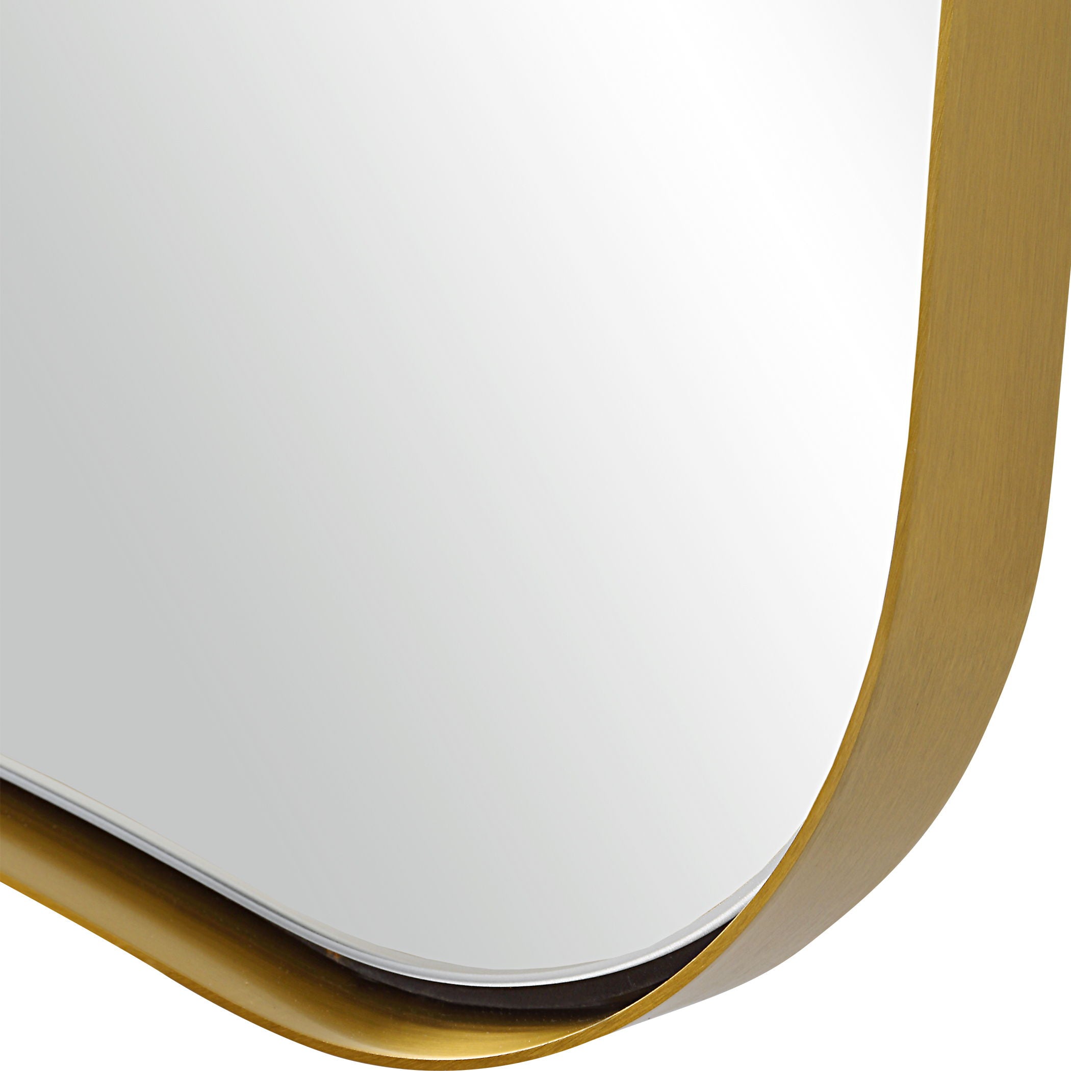 Belvoir Large Antique Brass Wall Mirror - Elegant Vintage Decor for Living Room, Bedroom & Entryway