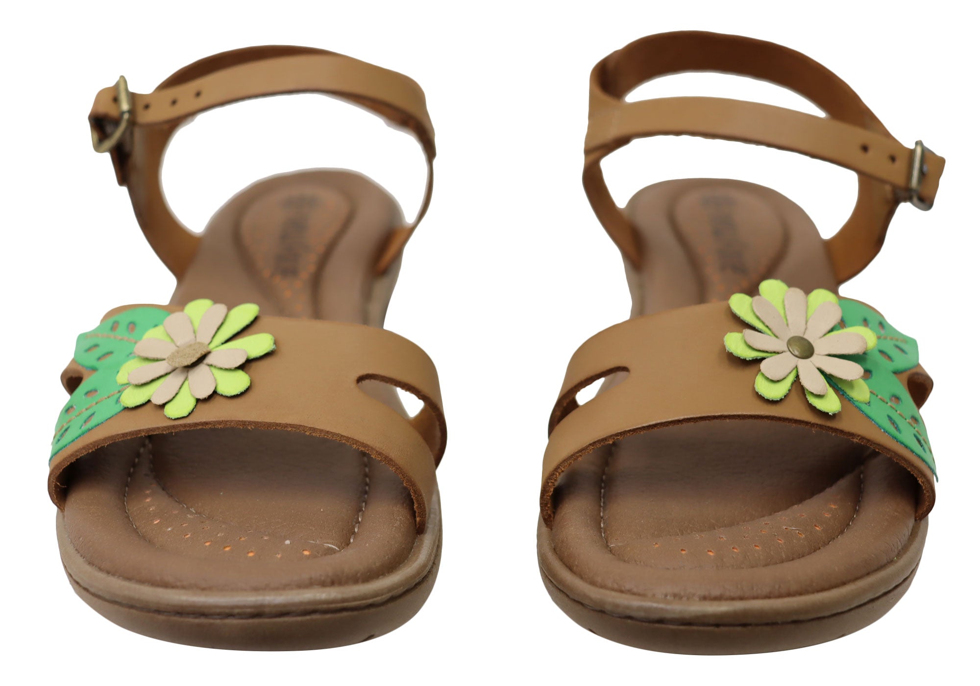 Mindy Women's Comfortable Leather Sandals - Handmade in Brazil - Perfect for Summer, Beach & Casual Outings